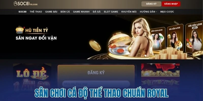 Sân chơi cá độ thể thao chuẩn royal
