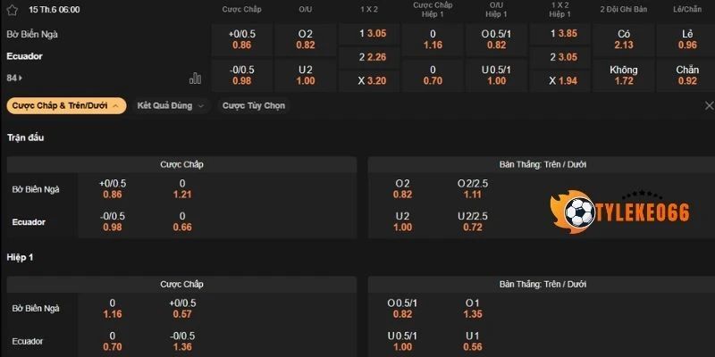 Dự đoán bảng kèo Bờ Biển Ngà vs Ecuador